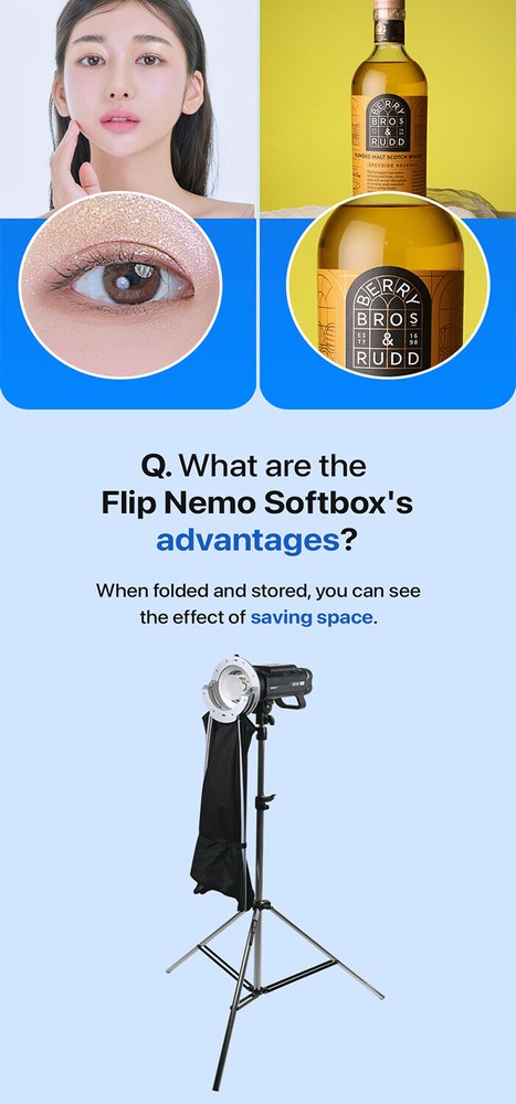 SMDV FLIP NEMO 60x90 Quick Soft Detachable Rectangular Diffuser Speed-Box+Pouch