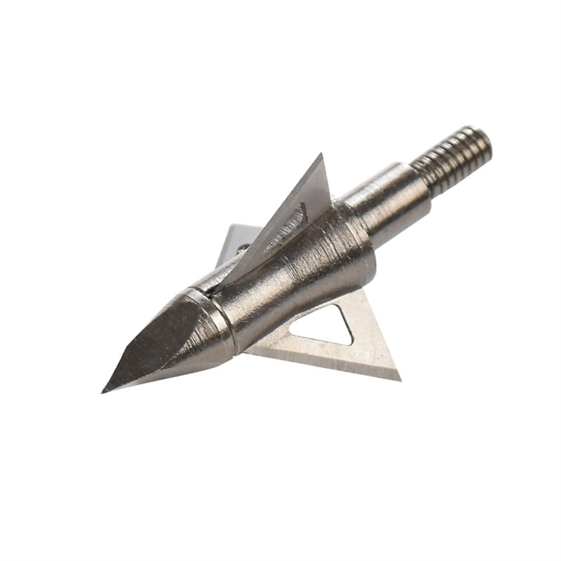 12PCS Archery Hunting Arrow Broadhead 100Grain 3 Sharp Blade Points Shooting
