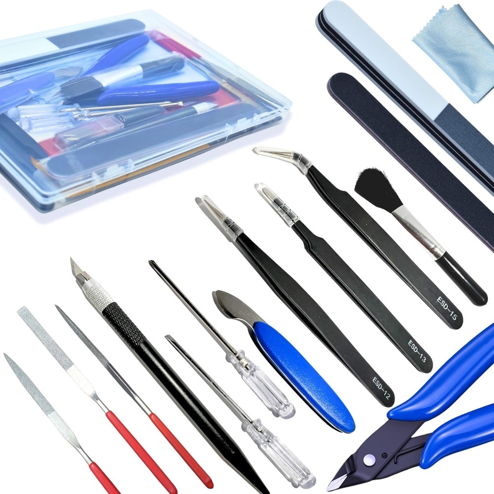 Gundam Model Tool Kit, 28pcs Adult Hobby Tools Set, Modeler Basic Tools Craft...