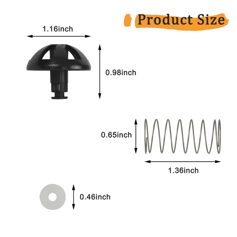 Coffee machine parts 2-Pack Replacement Brew Basket 2-Pack, Black