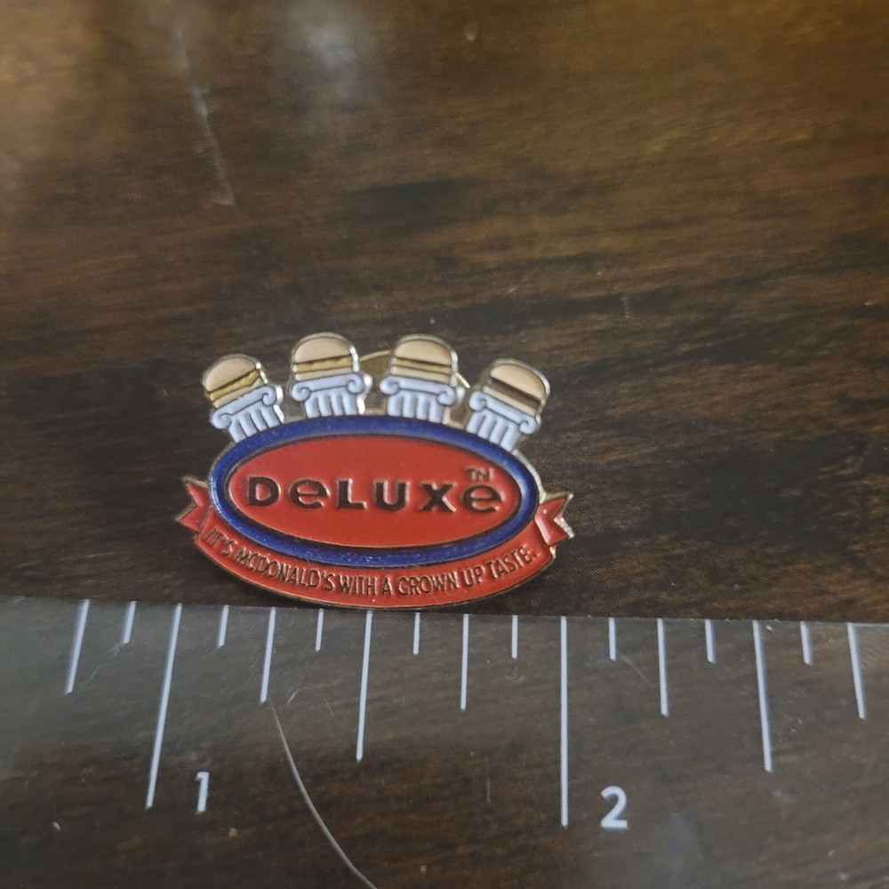 McDonalds Deluxe Hamburger Lapel Hat Pin