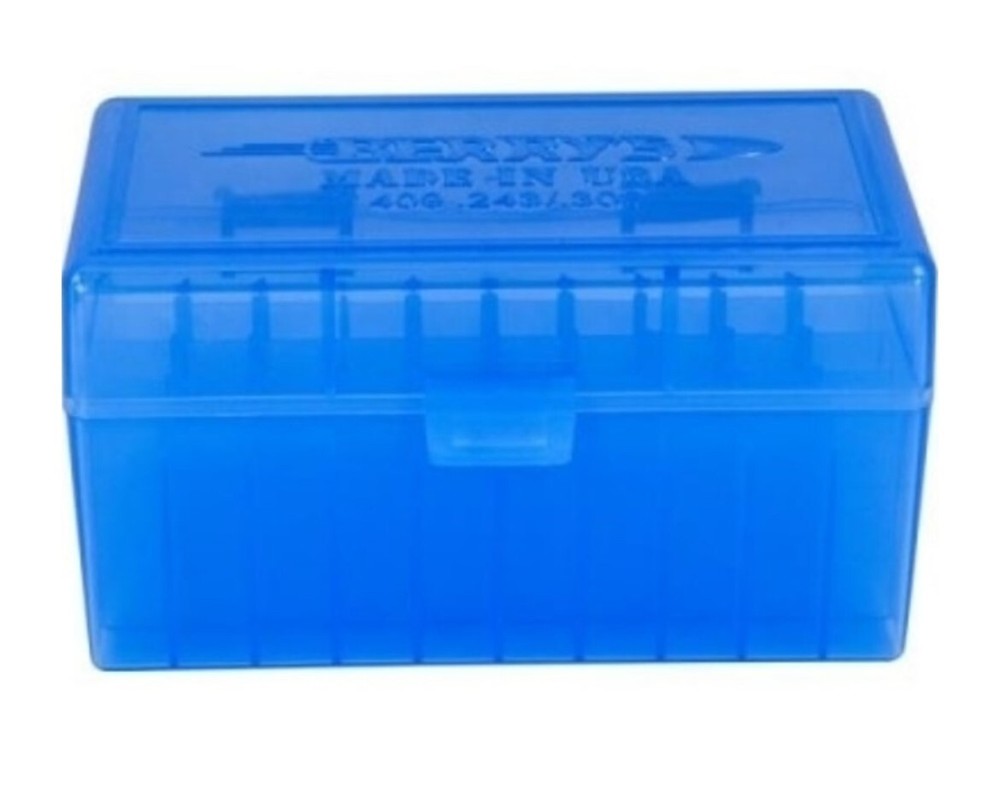 BERRY'S .243/.308 50rd Single Ammo Box Blue #409Blue