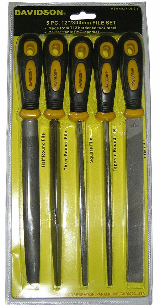 5pc 12" File Set with Handles