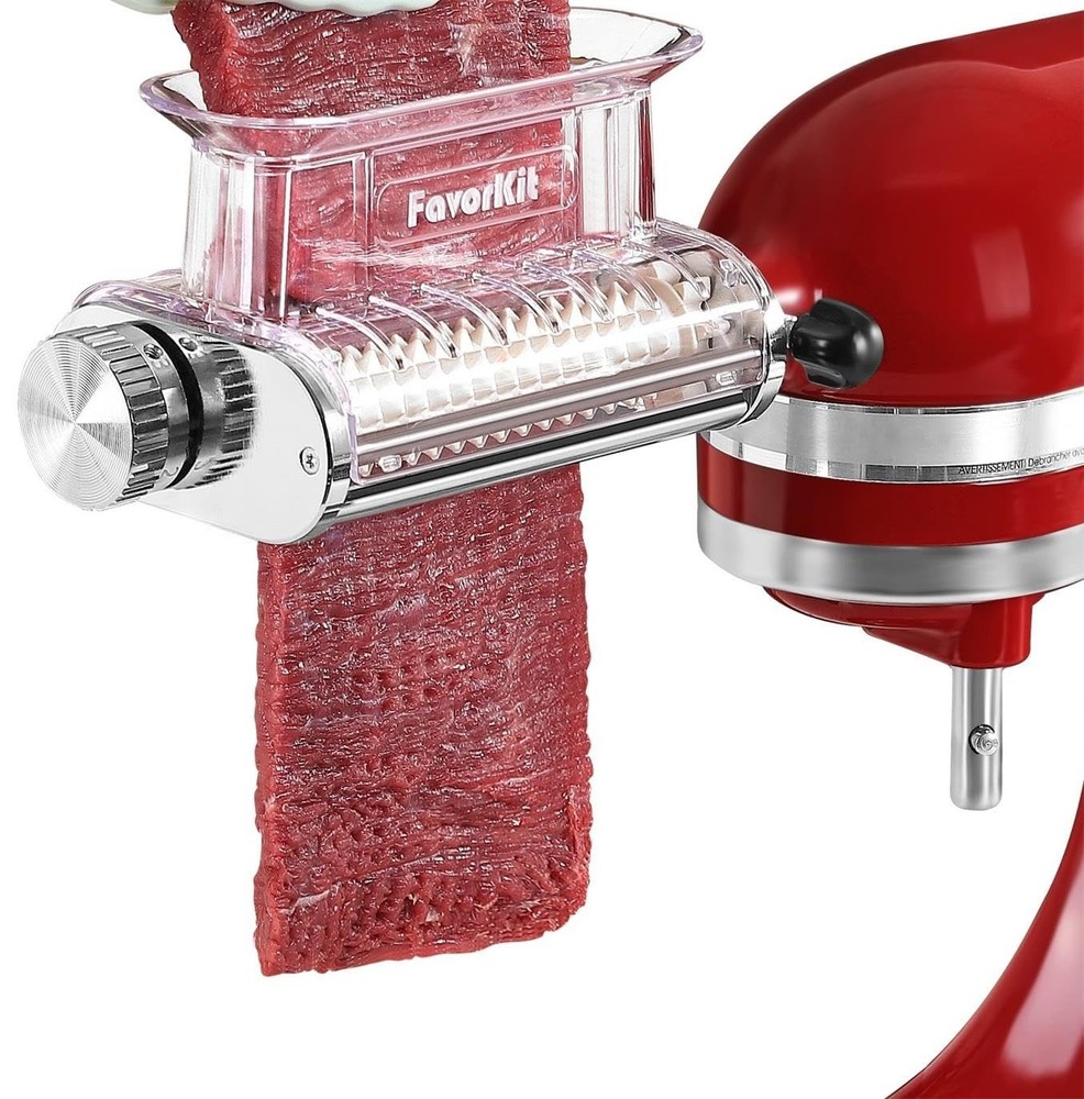 Adjustable 3 Thickness Meat Tenderizer Attachment for Kitchenaid Stand