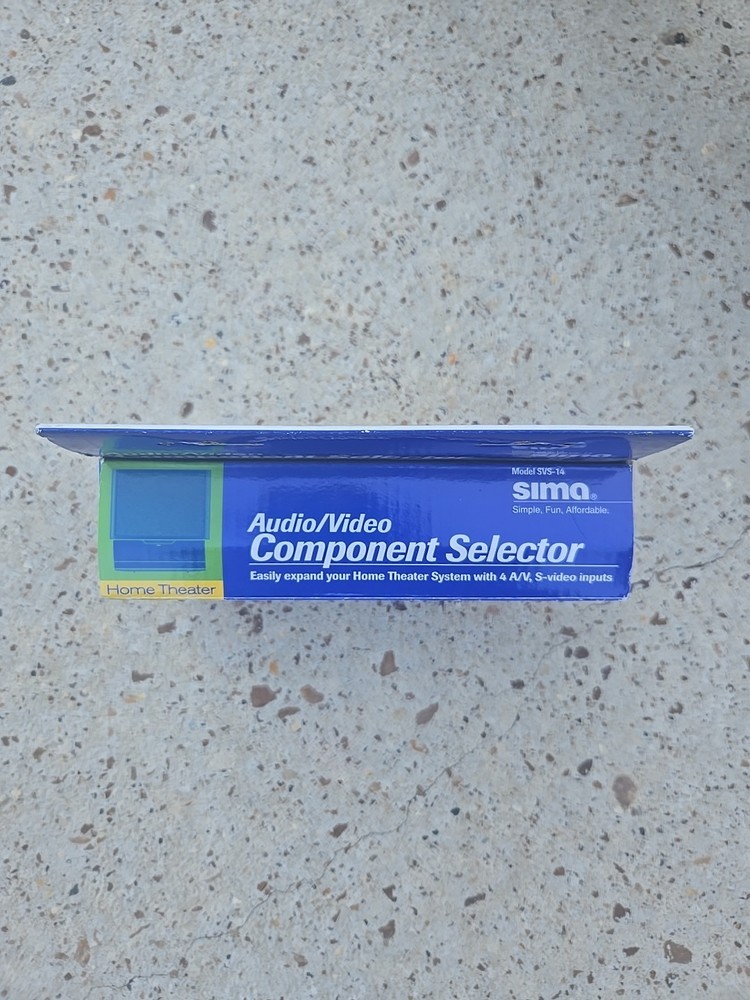 Sima SVS-14 4 Input A/V Component Selector - NEW IN BOX - LL1