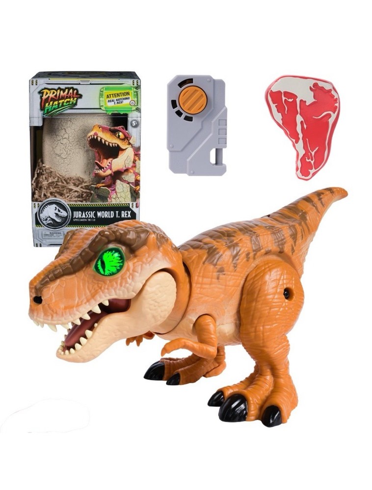 Jurassic World T-Rex Interactive Hatching Dino Action Figures Primal Hatch