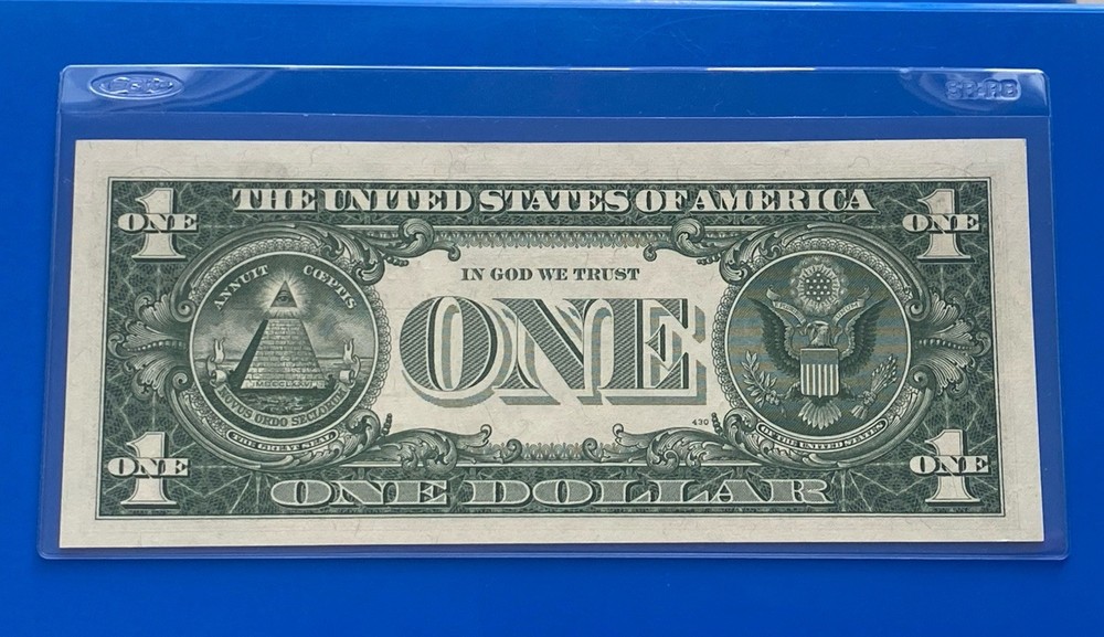 1957B $ 1 DOLLAR SILVER CERTIFICATE Block V-A UNCIRCULATED