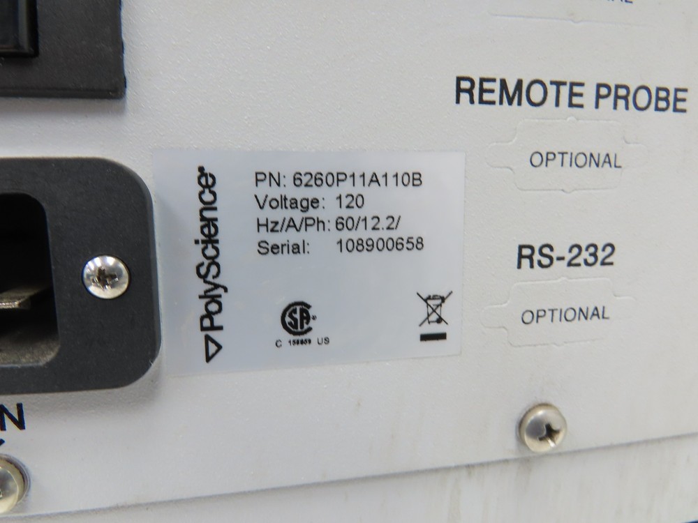 PolyScience 6260P11A110B Recirculating Chiller Positive Displacement Pump 115V