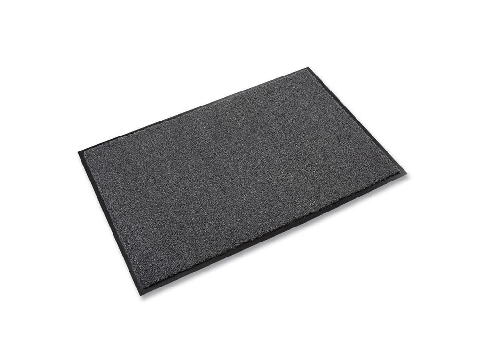 Crown WP 0035CH Wonder-Pro Mat - Rectangular - Charcoal Gray Cut Pile Surface -