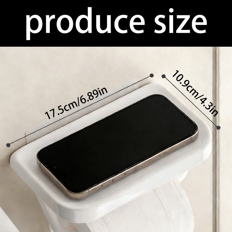 Modern Bathroom Tissue Roll Dispenser With Easy Installation Plastic Materials