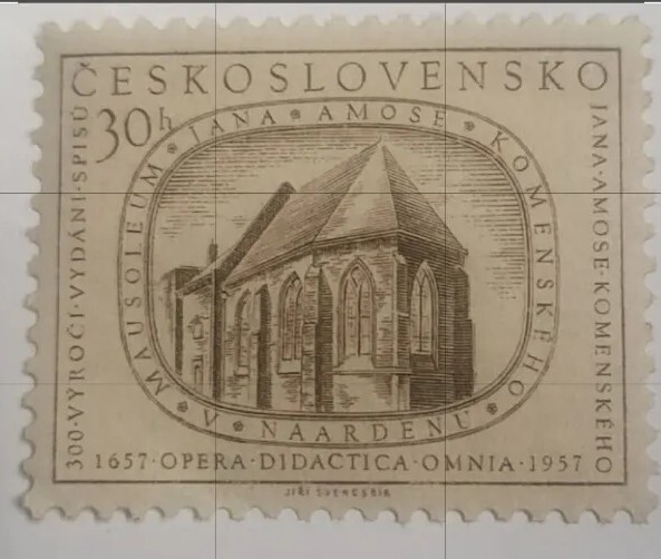 LOST STATE ** 1951 Czechoslovakia stamp Opera Didactica Omnia