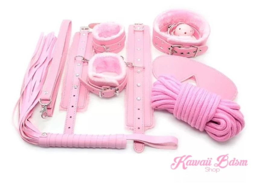 7 pcs SM Bondage submissive (pink)