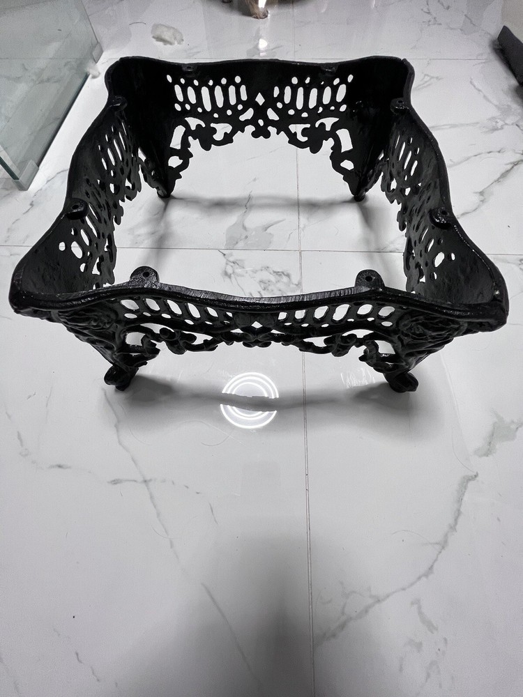 Antique Cast Iron Victorian Style Foot Stool.