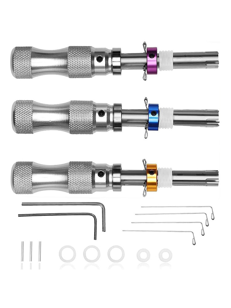 3Pcs Seal/O-Ring Hook Seal Puller 7 Pin Advanced Home Tubular Puller Tool Set