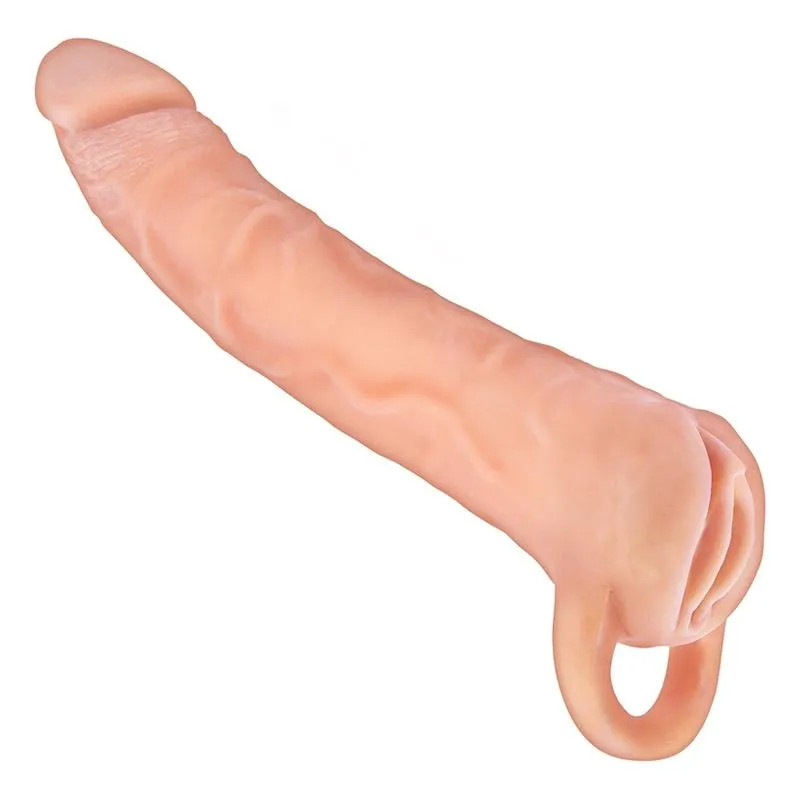 the great extender 2 in 1 extender & mas**bator-white 9"