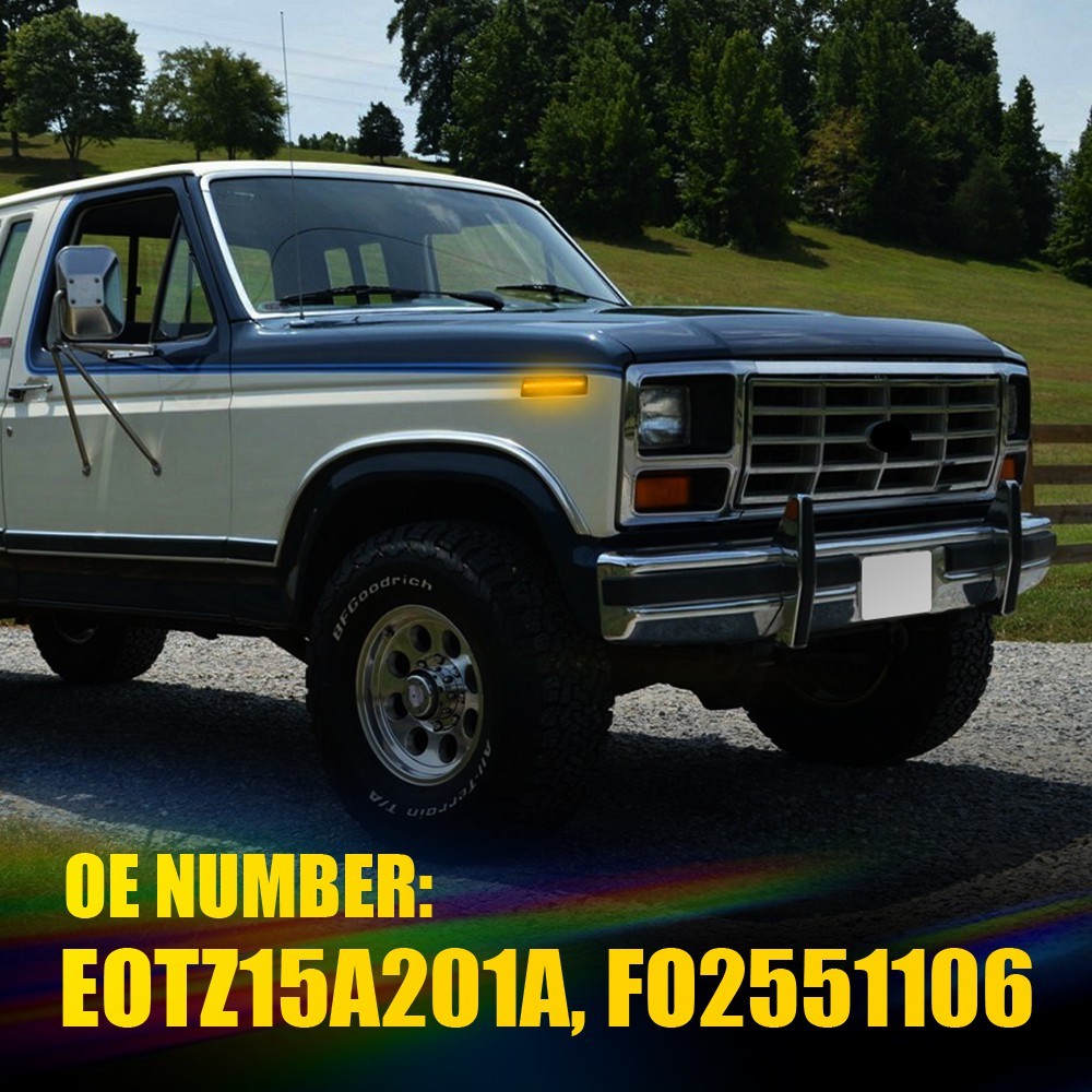 For Ford Bronco/F-Series - Amber LED Side Marker Light Accessories