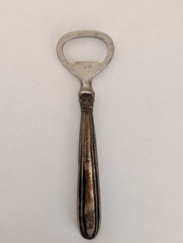 Vtg Bottle Opener RAADVAD RUSTFRI Silver Handle Nice Silverplate Denmark Barware