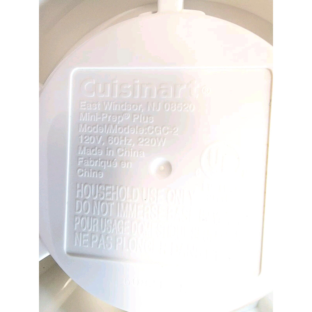 Cuisinart CGC-2 Mini-Prep Plus Food Processor Motor Base Replacement Tested
