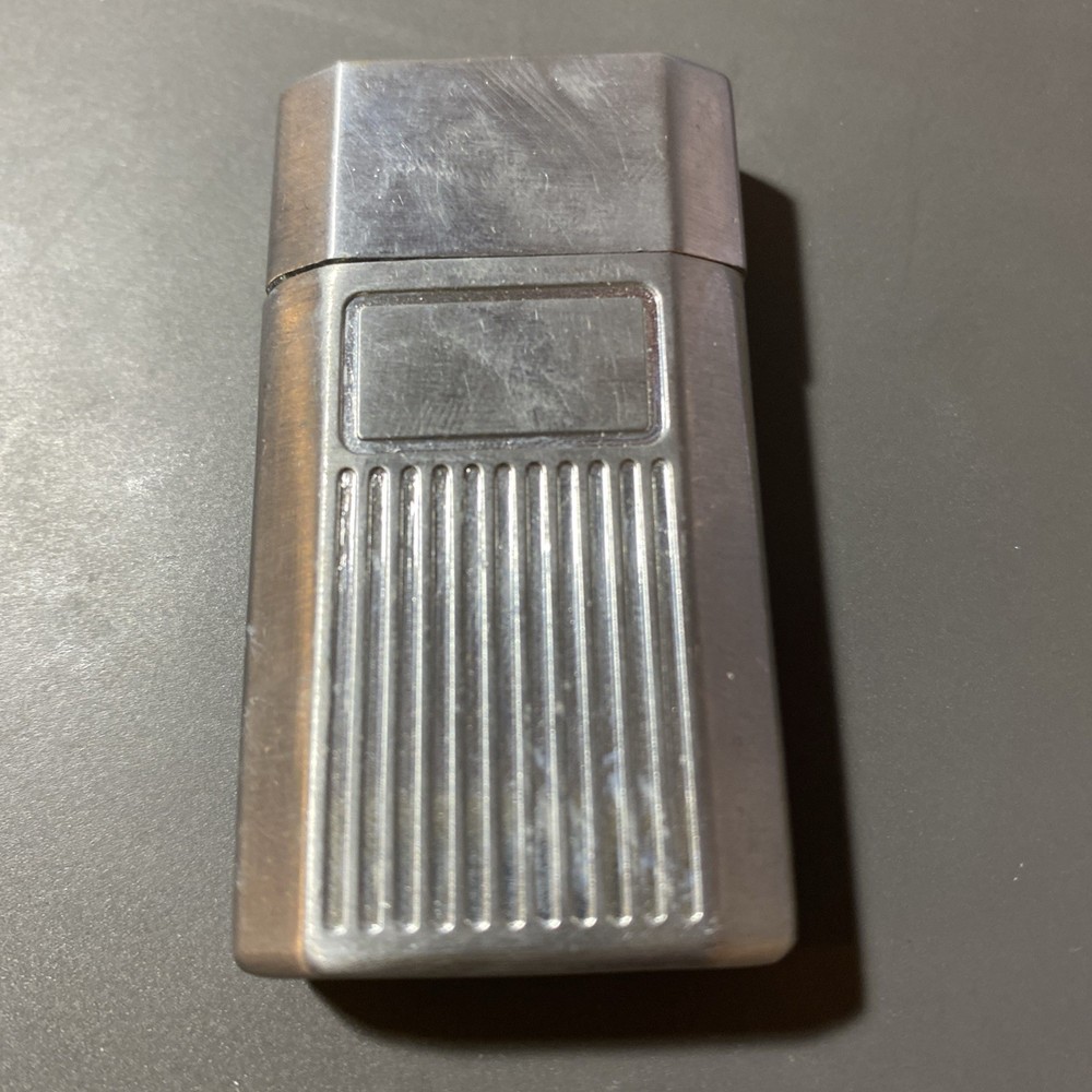 Ronson Jetlite Vintage Chrome Torch Lighter Shield Design As-Is Untested