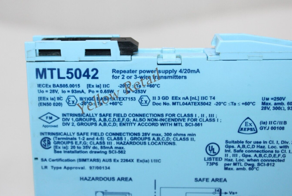 MTL MTL5042 SHUNT-DIODE SAFTY BARRIER