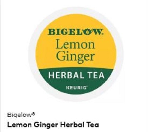 𝑲𝒆𝒖𝒓𝒊𝒈 𝑲-𝒄𝒖𝒑𝒔 Bigelow Lemon Ginger Tea 66 Count