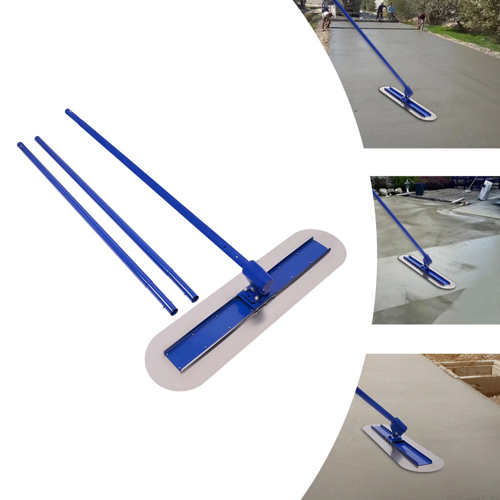 Bull Float Concrete Float 48 x 12 Concrete Tool Trowel 3 Handle 1.8M Finish Tool