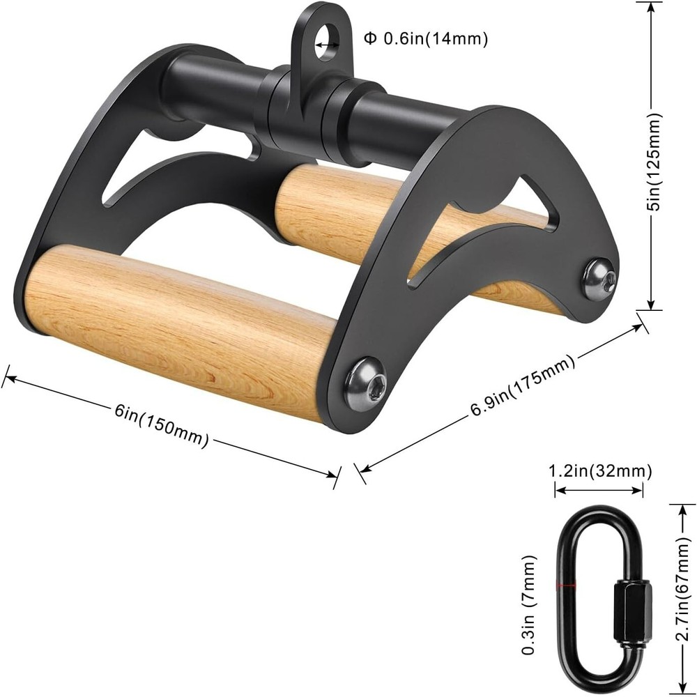Gym Cable Attachment Pull Handle, Kipika V Bar Cable Row Gym Workout Attachment