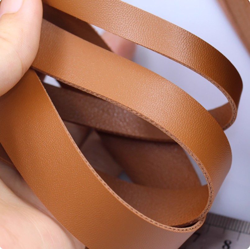 Faux Leather Strap Strips Double Sided PU Leather Crafts DIY Width 10mm-30mm
