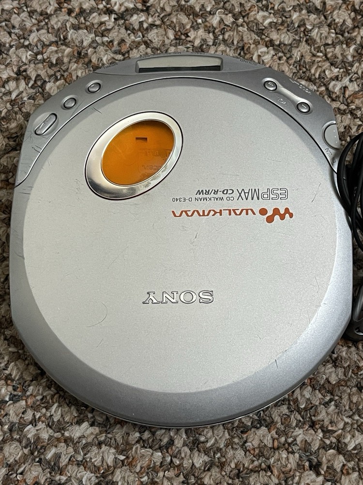 Sony CD Walkman ESP Max D-E340 Silver Used!!
