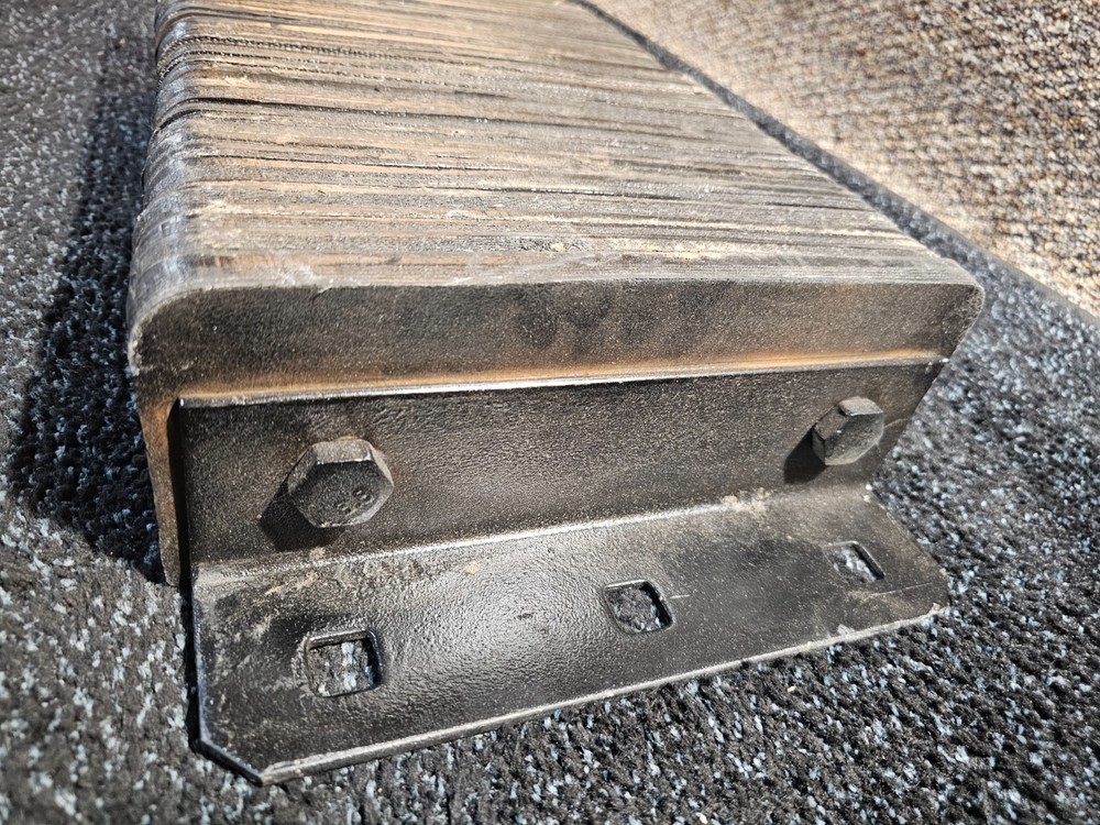 Dock Bumper 22NT88A 26"x4-1/2"x12" Rectangular, Laminated Rubber