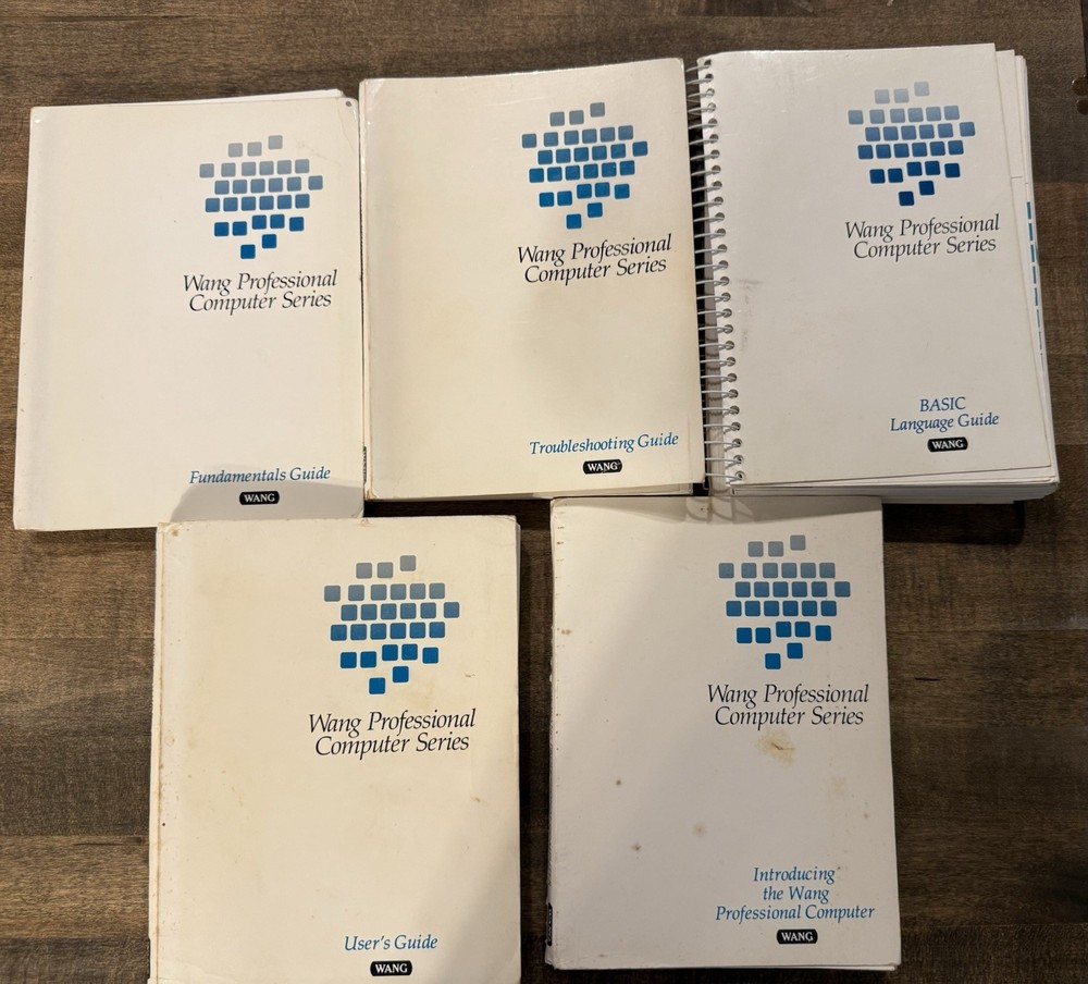 LOT 5 Wang Professional Computer Series BASIC LANGUAGE USER'S GUIDE TROUBLESHOOT