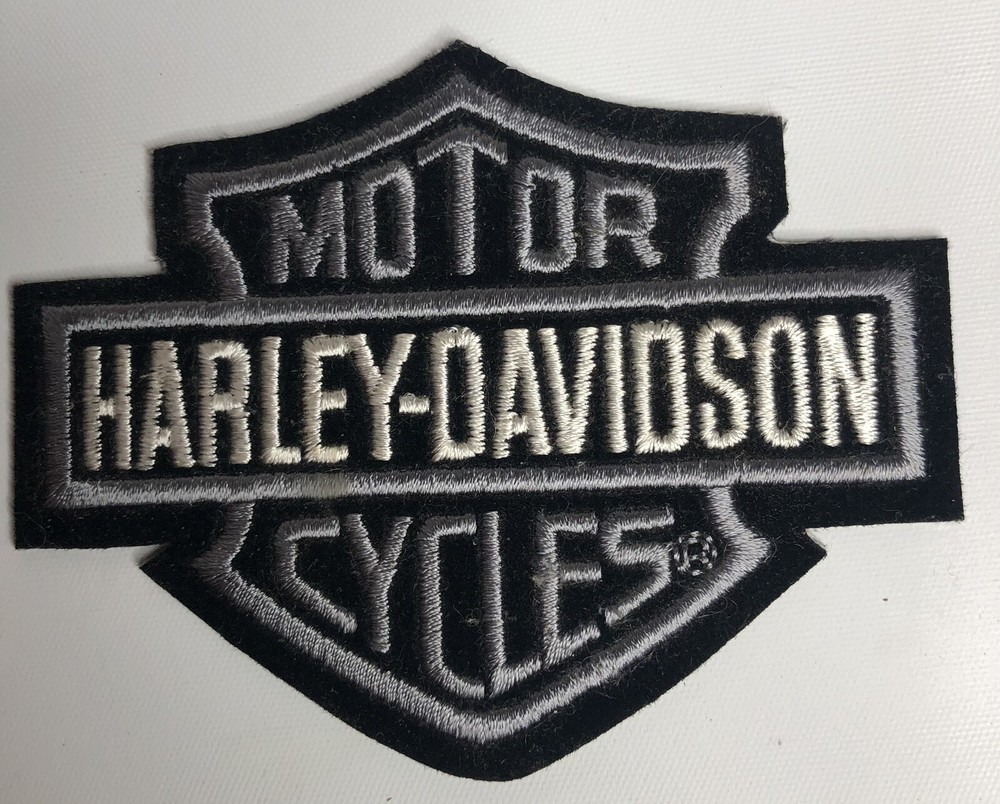 3 Harley-Davidson Embroidered PATCHES And 3 Metal Emblems