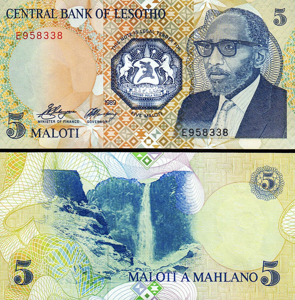 Lesotho 5 Maloti 1989, UNC, P-10a
