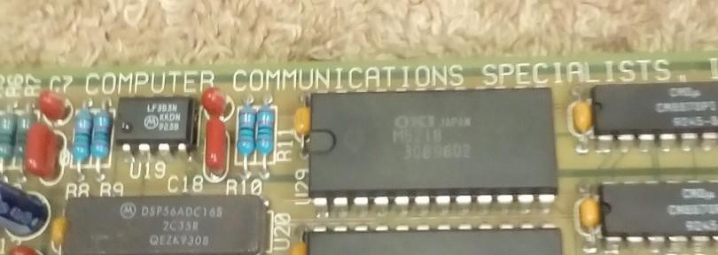 COMPUTER COMMUNICATIONS SPECIALISTS INC 104-20-000 ISA ADAPTER