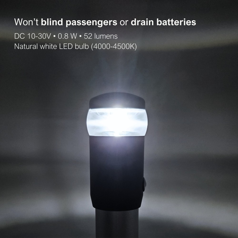 Pactrade Marine 4.5" White All-Round Light (Fixed Base, Surface Mount)