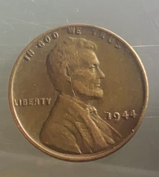 1944 wheat penny no mint mark Error