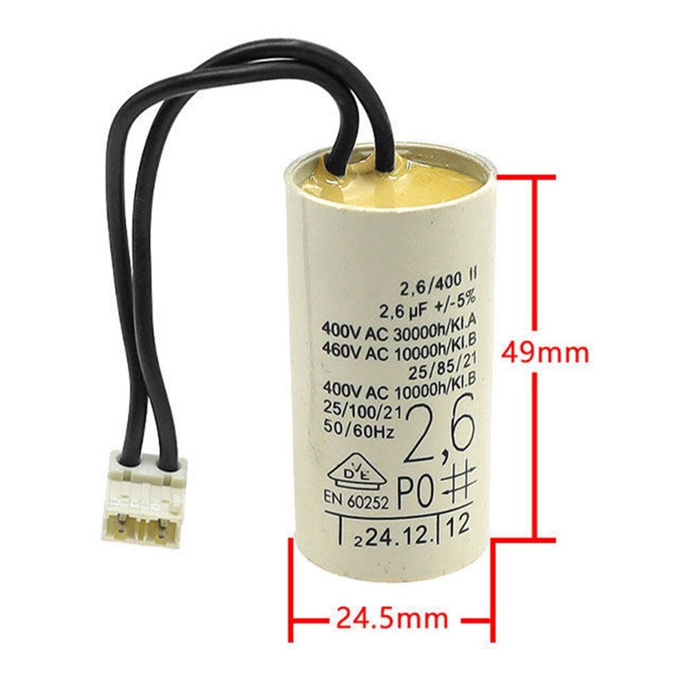 2.6uF Wall Mounted Boiler Water Pump Capacitor for For heating Systems