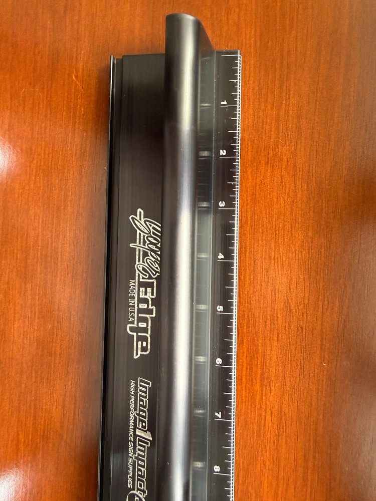 28" SOOPER EDGE Black Anodized Safety Ruler