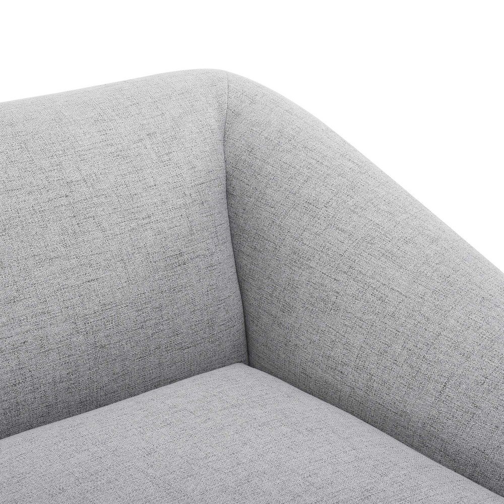 Modway Comprise Right-Arm Sectional Sofa Chair in Light Gray