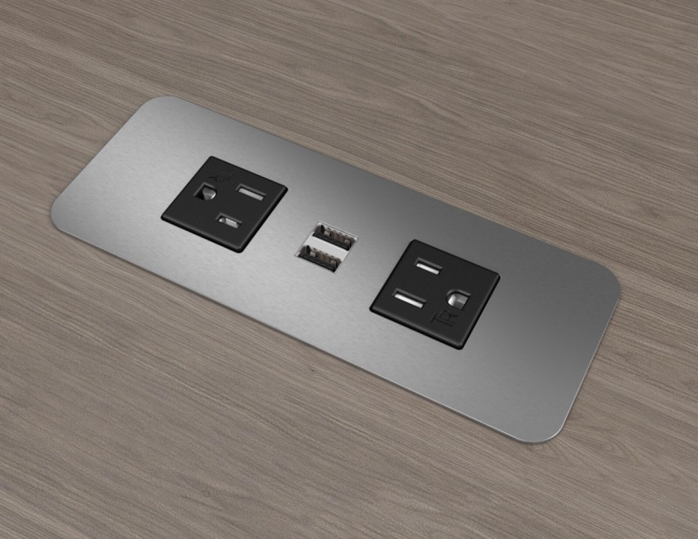 Group Dekko Cove silver 2 power + 2 USB power module