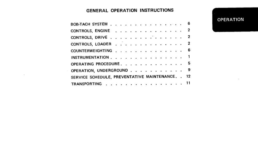 Bobcat 500, 600 and 610 Loader Maintenance & Operation Manual