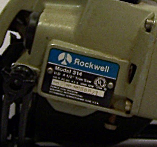 ROCKWELL Trim Saw Model 314 - 4 1/2" Blade Compact Lightweight Power Tool