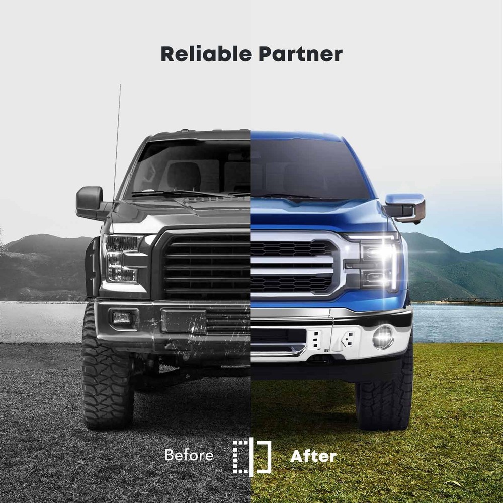 Chrome Front Bumper for Avalanche Silverado 1500 2003-2006 3 Piece