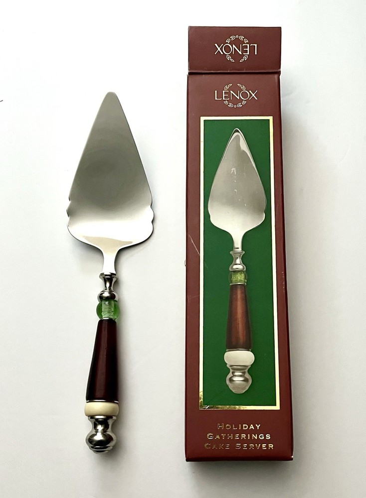 Lenox Cake Server Holiday Gathering Christmas