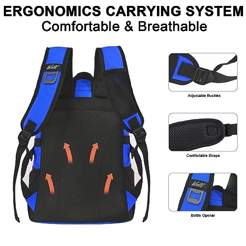 Cooler Backpack,24 Cans Insulated Backpack Cooler Leakproof,Lightweight Navy