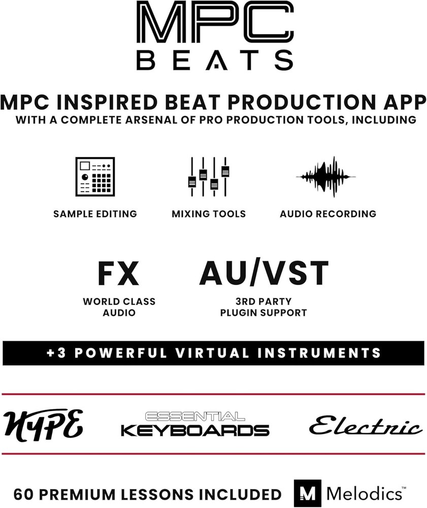 Compact 25-Key USB Keyboard Controller with MPC Pads