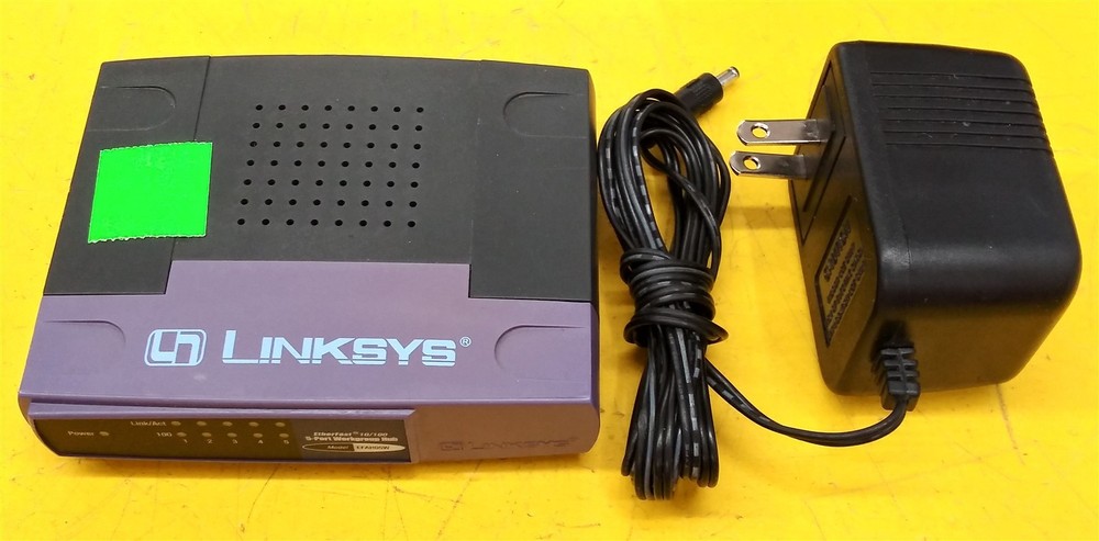 ⭐️⭐️⭐️⭐️⭐️ Linksys EFAH05W EtherFast 10/100 5-Port Ethernet Hub