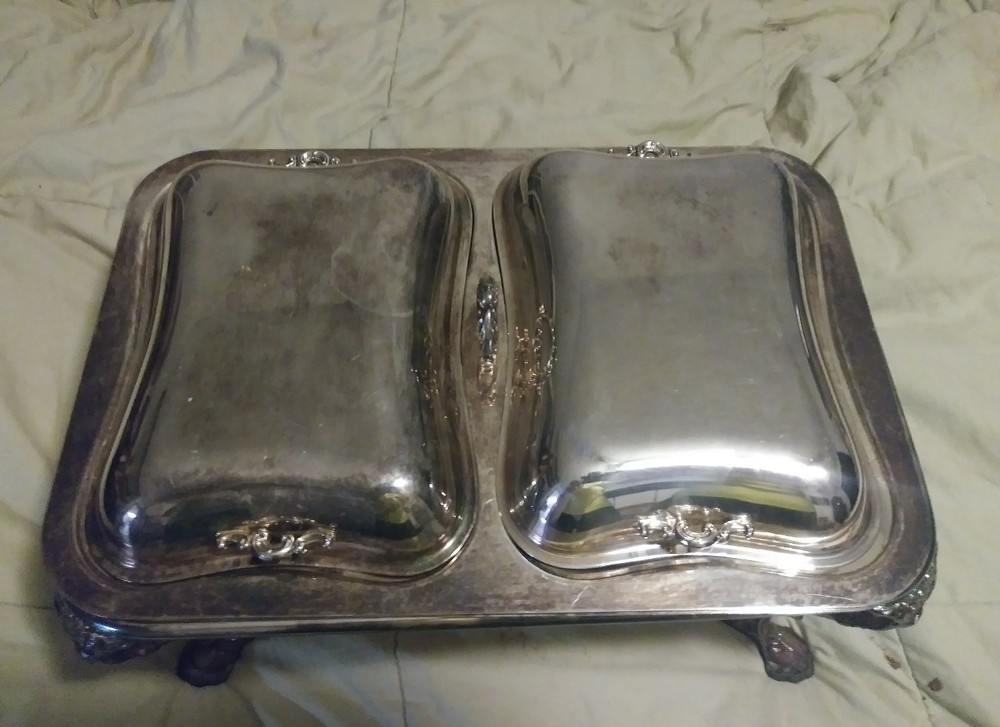 Covered Serving Dish Baroque Wallace Silverplated