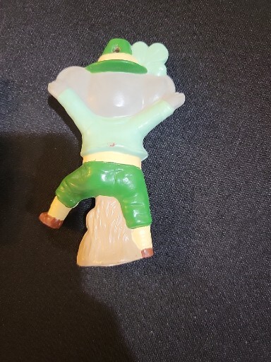 Vintage 80's Alberta's Ceramic St. Patrick's Day Mouse Ornaments Leprechaun Set