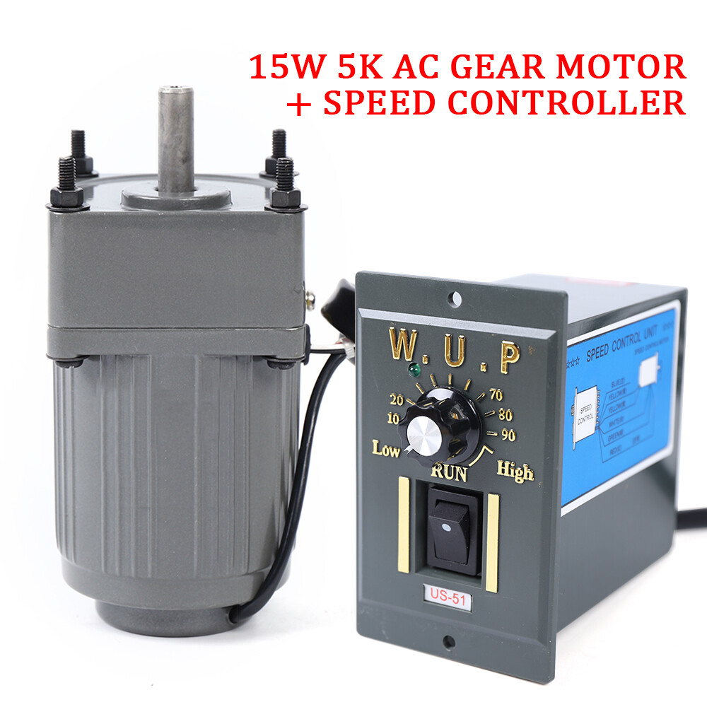 Ac Gear Gearbox Motor Electric + Variable Speed Controller Reversible Governor